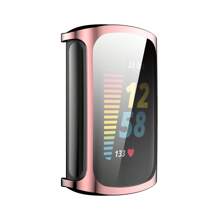 Carcasa Protectora Para Fitbit Charge 5/charge 6, Cubierta Completa De Tpu Con Electrochapado, Carcasa Resistente A Caídas Y Arañazos Para Reloj - Unitalla - Ver 6