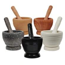 1入實用手動大蒜壓泥器，附研磨器，可研磨粉末、胡椒等。家用廚房工具，適用於夏季套裝 - 彩色 - 查看 7