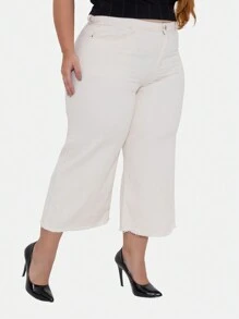 Plus Size Jeans - 白色 - 查看 7