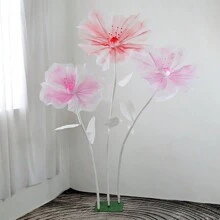 Decoração de Casamento Papoula e Flor de Seda, Papoula Artificial Grande para Exposições, Casa, Jardim ou Casamentos ao Ar Livre, Dia dos Namorados, Presente