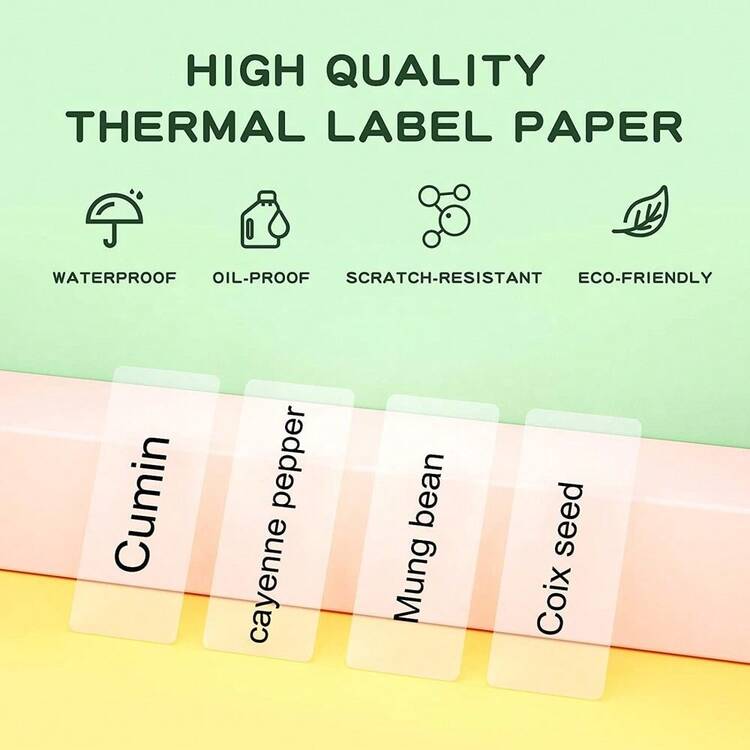 NIIMBOT Label Maker Tape (14x35mm) Printer Sticker Paper With Self-Adhesive For D11/D110/D101 Label Maker,1 Roll Of 170 (Clear Cat) - Transparent Cat 14x35mm/170pcs - View 3