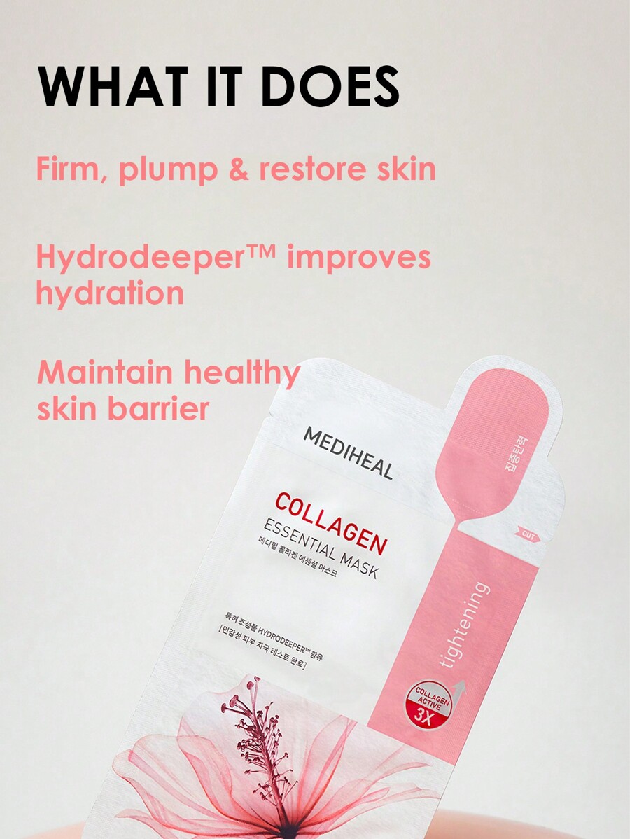 Mediheal 10 Sheets Collagen Essential Mask Korean Skincare Facial