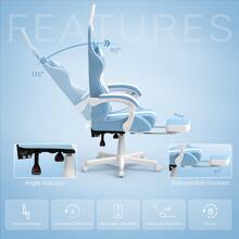 Gaming Chairs - Baby Blue - View 4