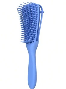 1把女性毛絨髮帶造型梳,光滑髮梳,章魚梳,光滑髮大彎梳,按摩梳,適用於家庭或旅行使用 - 彩色 - 查看 11