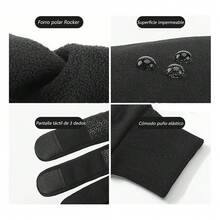 Guantes Proteccion Derrape Pantalla Táctil Impermeable Moto - Gris - Ver 6