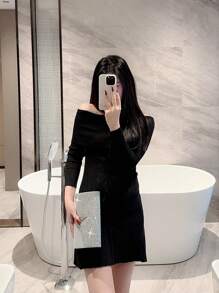 1入鑲金屬飾邊閃亮晚宴手提包，信封式設計，適用於舞會、婚禮、夜晚、正式場合、鏈式肩背包或手提包，為派對、婚禮、舞會、晚餐/宴會帶來完美的裝扮，搭配婚紗、正式服裝、晚禮服、生日裙、派對裙 - 銀色 - 查看 11