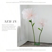 Affichage de coquelicot de satin de mariage, grande fleur artificielle, fleur guide, décoration d'extérieur de la maison, fleur de soie, Saint-Valentin, cadeau