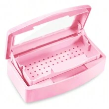 TOEDO 指甲工具消毒器,鑷子消毒托盤,美甲用品,美髮沙龍,美甲技師必備 - 粉色 - 查看 1