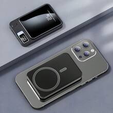 Magnetic Wireless Power Bank 12000mAh For Magsafe Battery Pack For IPhone 14 13 - Black - View 3