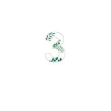 1pc Numbers 0-9 Floral Leaf Acrylic Table Modern Style Wedding Table Number Card Seat Cards For Engagement Wedding Party Supplies,Christmas - Green - View 10