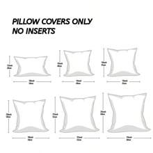 1pc Striped Linen Edged Cushion Cover Decorative Pillowcase For Home Sofa - Khaki - View 2