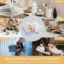 Bolsa De Almacenamiento De Ropa Y Calcetines Con Cremallera Engrosada - Bolsa Portátil De Almacenamiento De Ropa Para Viajes, Bolsa Impermeable Y Reutilizable Para Empaquetar, Accesorio De Dormitorio - Multicolor - Ver 5