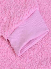Women's Sherpa Fleece Zip Up Hoodies With Side Pockets