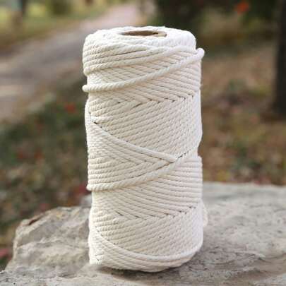 1-5mm White Reel Natural Macrame Rope, Craft Cord For DIY Handmade Bag, Packaging, Tags, Binding, Decoration
