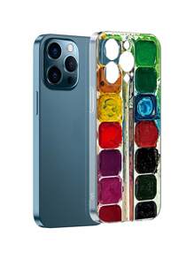 Paint Box Phone Case Compatible With IPhone 15 Pro Max, 14, 13, 12, 11 Pro Max, Xs, X, Xr, Se2, 7, 8plus Samsung S23, S22, S21, S20 Fe, Whole Package Color Painting - Multicolor - View 5