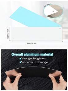 1pc Decor Aluminum Sign Homemade Ice Cream Sign - Kitchen Rustic Custom Metal Street Sign Or Door Name Plate Plaque 40x10cm - A2 - View 4