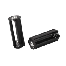 2Pcs Black Battery Holder For 3 X 1.5V AAA Batteries Flashlight Torch - Multicolor - View 1