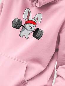 Men Hoodies - 淺粉色 - 查看 1