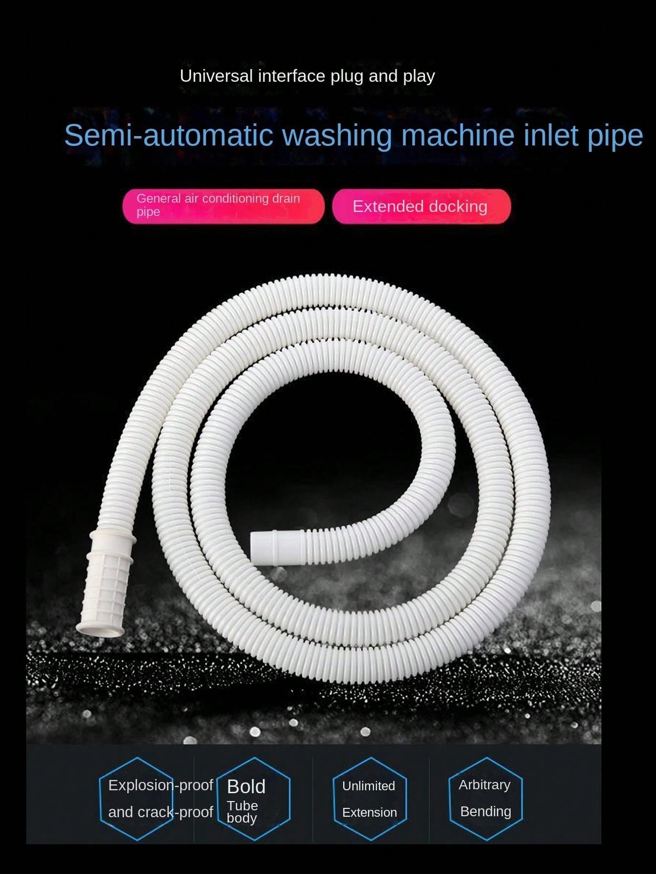 Thickened Air Conditioner Drainage Hose Extension Pipe, SemiAutomatic