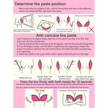 Strapless Invisible Adhesive Bra, Women Silicone Push-Up Backless Breast Lift Sticky Bra For Wedding Dress/Evening Party/Club