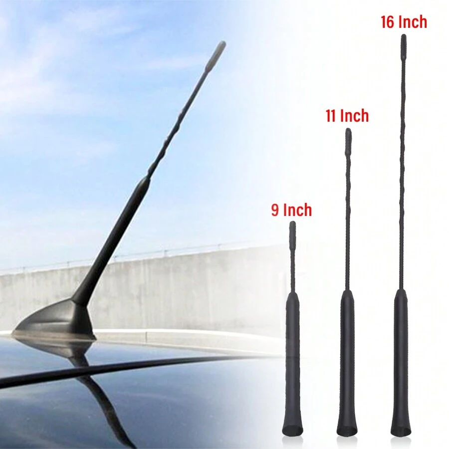 Car Roof Mount Mast Whip Antenna, Universal Enhanced Signal Stereo