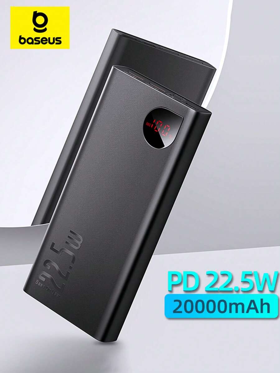 Baseus 22.5W Power Bank 20000mAh Portable Fast Charging Powerbank Type