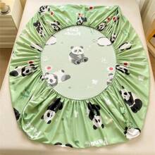 1 Miếng Làn da thân thiện Dày lên In Đã chải Chất vải Chăn Vừa vặn ( Giường đơn ) Mềm mại & Thoáng khí , Nếp nhăn Chống lại Lớp bảo vệ Với , Phù hợp Đối với Tất cả các mùa - Thiên đường gấu trúc - Xem 6