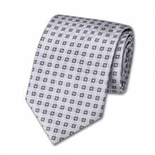 1入組經典條紋印花男士領帶，9.5cm寬，適合節日、婚禮和工作 - 彩色 - 查看 36