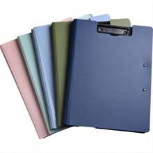 3 st. Plast Vattentät Skrivplatta Clips , Inches Metall Till Av Papper , Bra För Doktor , Sjuksköterska , Lärare , Studerande Och Kontor - ljusblå/ljusrosa/ljusgrön - Visa 3