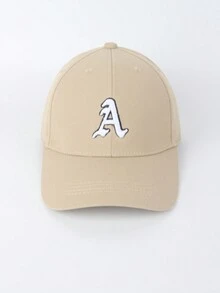 1 Miếng Đúng mốt Của phụ nữ Mũ bóng chày Với Chữ thêu Thích hợp Đối với Tất cả các mùa , Kỳ nghỉ , Cặp đôi , Hằng ngày Du lịch , Ngoài trời Và Giải trí Thể thao - Chữ A - Xem 3