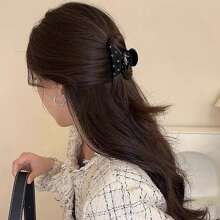 1pc Acetic Acid Y2k Rhinestone Hair Claw, High-End Style, Women's Hair Accessory,Hair Accessories,Claw Clips,Hair Jaw Clip,Hair Clutch - Multicolor - View 2