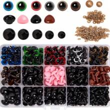 636pcs Plastic Safety Eyes And Noses, Craft Doll Eyes And Bear Nose With Gaskets, Suitable For DIY Crafts, Crochet Dolls And Stuffed Animals (Multiple Sizes)