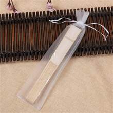 10/20/30个装抽绳欧根纱礼品袋，可折叠手扇收纳袋，透明布袋，适用于工艺品、包装、派对、婚礼回礼 - 白色 - 查看 10