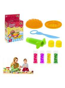 Brinquedo Massinhas Modelar Infantil Divertida  Forminhas - Rosa Bebê - Visão 8