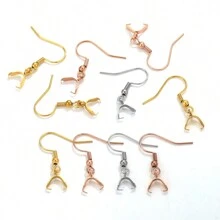 10 Pcs Stainless Steel Ear Hooks Melon Buckle Ear Hook Earrings DIY Earrings Jewelry Accessories