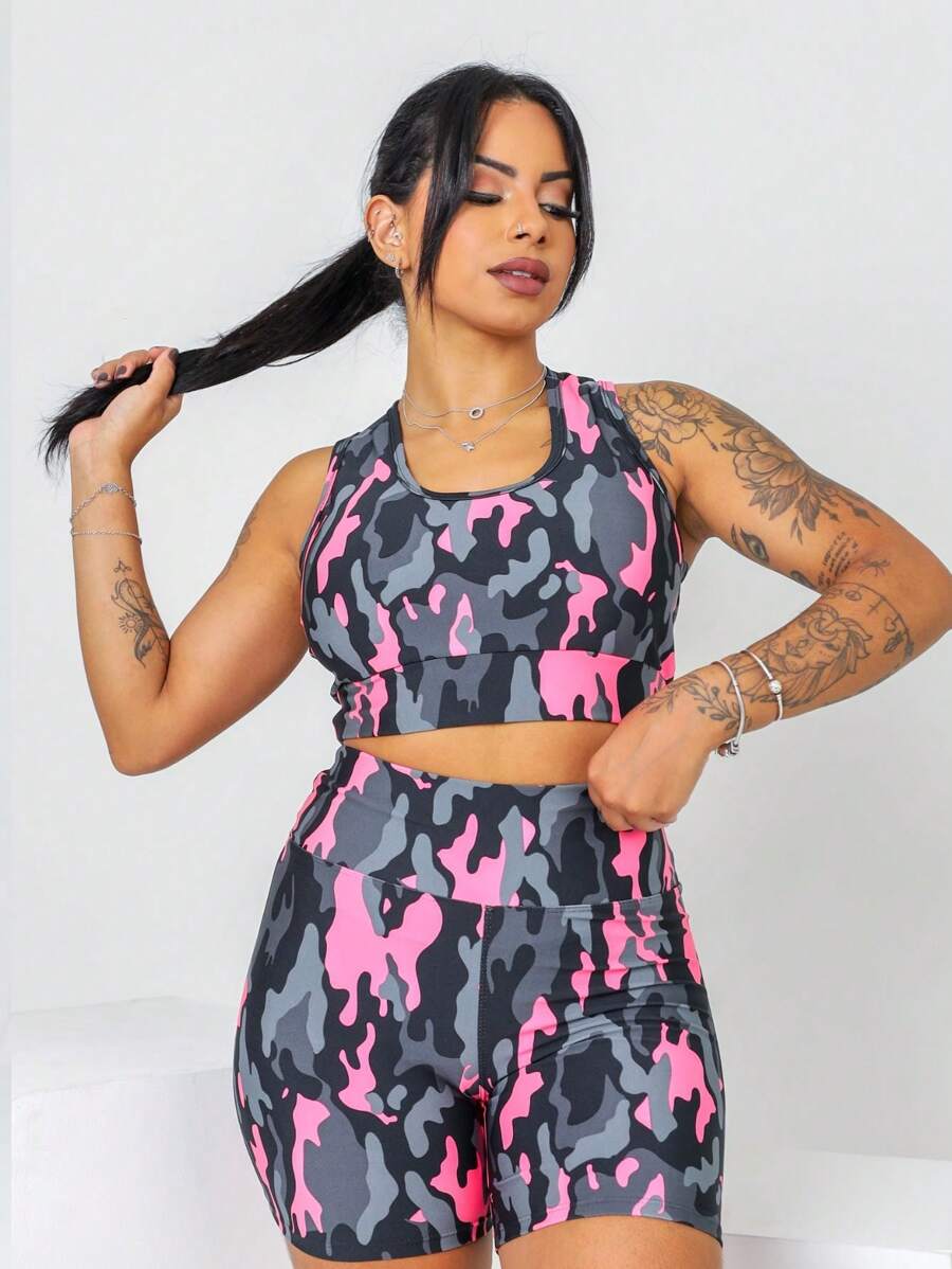 SHOWOFF Women Sports Sets - Ngụy trang - Xem 1