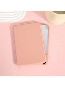 1Pc Foldable Makeup Mirror, Portable Handheld Mini Mirror For Personal Grooming, Dormitory Tabletop And Office Use, Adjustable And Portable Folding Mirror Home Bathroom Decor Summer Makeup Organizer Bathroom Accessories
