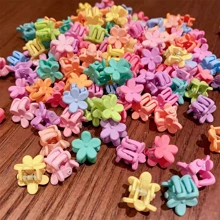 50pcs/Set Women's Multicolor Flower Design Cute Hair Claws For Daily Or Campus Hair Decoration Claw Clips Hair Clips Hair Jaw Clip Hair Clamps Hair Clutch Hair Catcher Clip