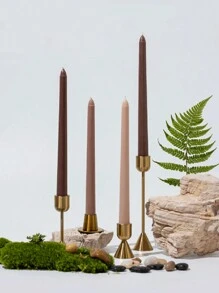 Set Of 4 Gradient Color Taper Candles Smokeless, 25cm, Ideal For Weddings & Holidays, Wedding Banquet Atmosphere Long Candle, Elegant Home Decor Halloween,Spooky,Autumn,Festival,Holiday ,Winter,Holiday,Festival,Room Decor,Gifts - 4pcs/set - View 13