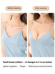 3 perechi de bandă adezivă invizibilă pentru ridicarea sânilor, culoare caisă, pentru femei, din silicon, pentru acoperirea mamelonului, pentru rochii fără bretele, topuri fără spate, sutiene push-up - Caisă - Vizualizare 10
