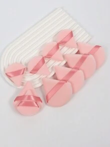 10个毛绒粉扑，包括5个常规尺寸粉扑和5个迷你粉扑，专为修容、眼下和眼角设计，也适用于化妆海绵粉底液混合容器。化妆品、平价、房间装饰、梳妆台、旅行、卧室、化妆配件、粉扑、美妆蛋、粉扑、化妆海绵、平价、圣诞礼物、化妆品、化妆工具、便宜货、礼物、女士礼物、圣诞礼物、赠品、旅行、便宜货、旅行必备 - 彩色 - 查看 3