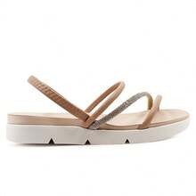 B2 Online Women Flat Sandals - 米色 - 查看 1