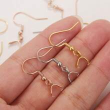 10 Pcs Stainless Steel Ear Hooks Melon Buckle Ear Hook Earrings DIY Earrings Jewelry Accessories