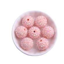 18x20mm 10 Stück Chunky runde bunte Harz Strass Kugelperlen für Bubblegum Halsketten Schmuck - Verschiedenfarbig - Übersicht 42