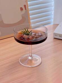 1只160毫升玻璃杯,適用於酸奶、冰淇淋、甜點、水果、雞尾酒、派對和家用