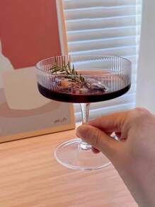 1只160毫升玻璃杯,適用於酸奶、冰淇淋、甜點、水果、雞尾酒、派對和家用