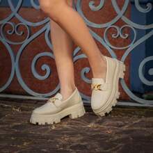 Women Wedges & Flatform - 米色 - 查看 4