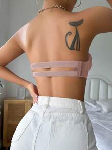 Thin Strapless Smooth Bra, Push-Up With Anti-Slip Design For Side And Bottom Support, Invisible Bra For Wedding Dress, Lingerie