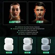 2pcs/3pcs/6pcs Jawline Exerciser, Fitness Face Muscle Trainer, Silicone Chewing Jaw Exerciser,Beauty,Skin Care Products,Spa,Self Care,Skin Care Tools,Face Care,Esthetician Supplies,Massage,Face Massage Tool,Face Roller