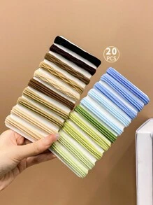 5/10/20 chiếc Có màu sắc Băng tóc , Đơn giản Và Độ co giãn Cao , Không có thiệt hại Đến Tóc - Nhiều màu - Xem 5